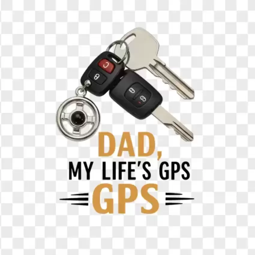 Dad, GPS Car Keys Concept PNG