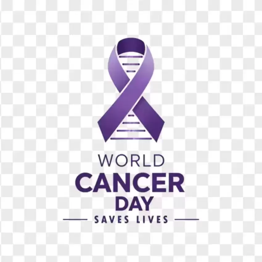 World Cancer Day Saves Lives PNG