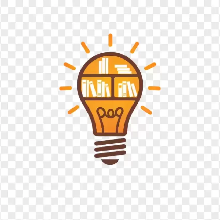 Book Light Bulb Idea Creative Concept PNG