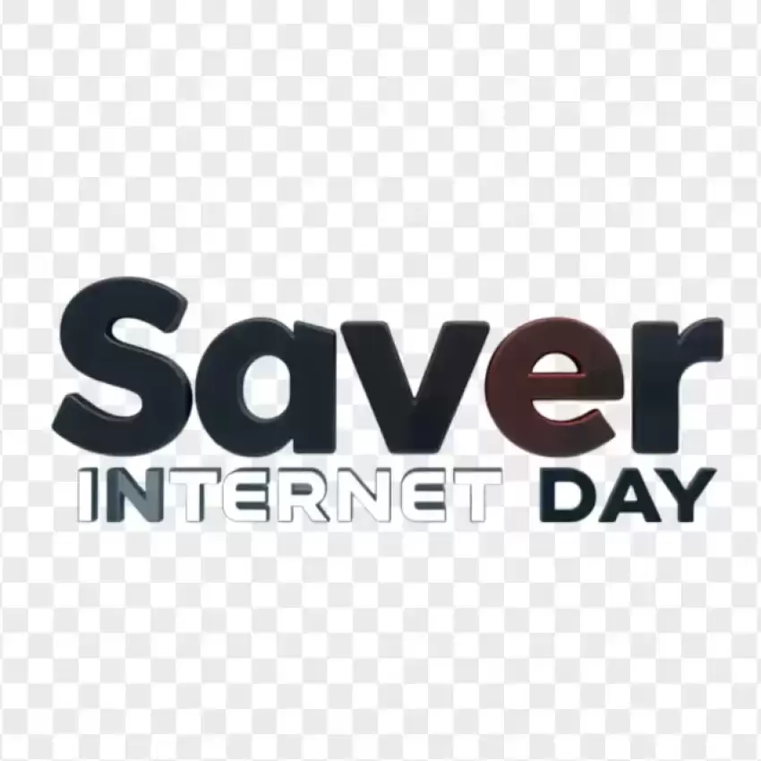 HD Minimal Saver Internet Day Logo PNG