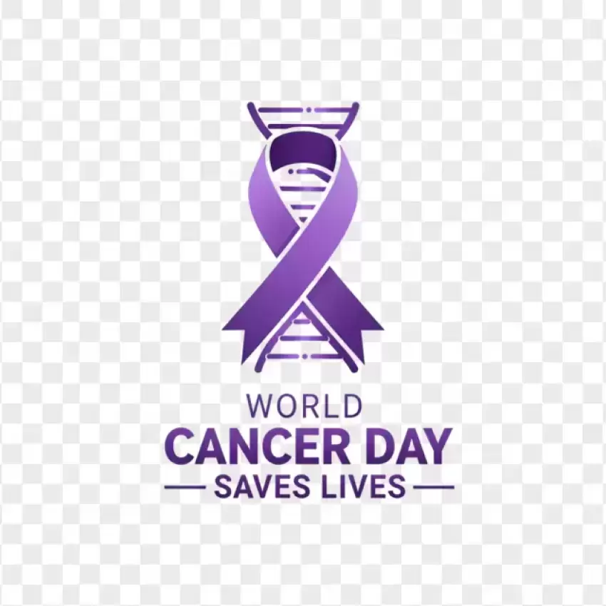 World Cancer Day Saves Lives PNG