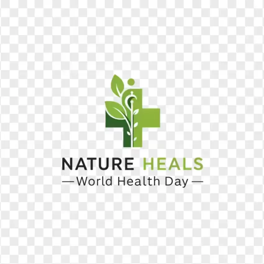 Nature Heals Wellness and Health Logo PNG