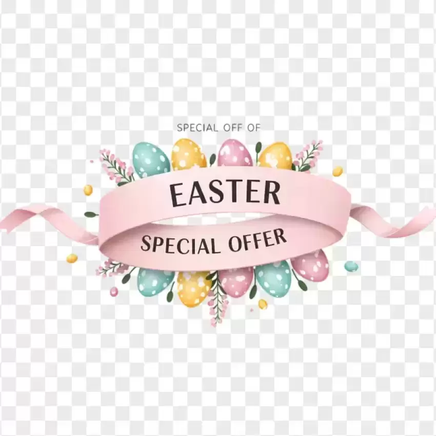 Easter Special Offer Pink and Golden Egg