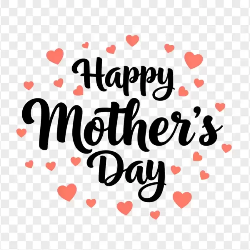 Handwritten Happy Mother's Day PNG