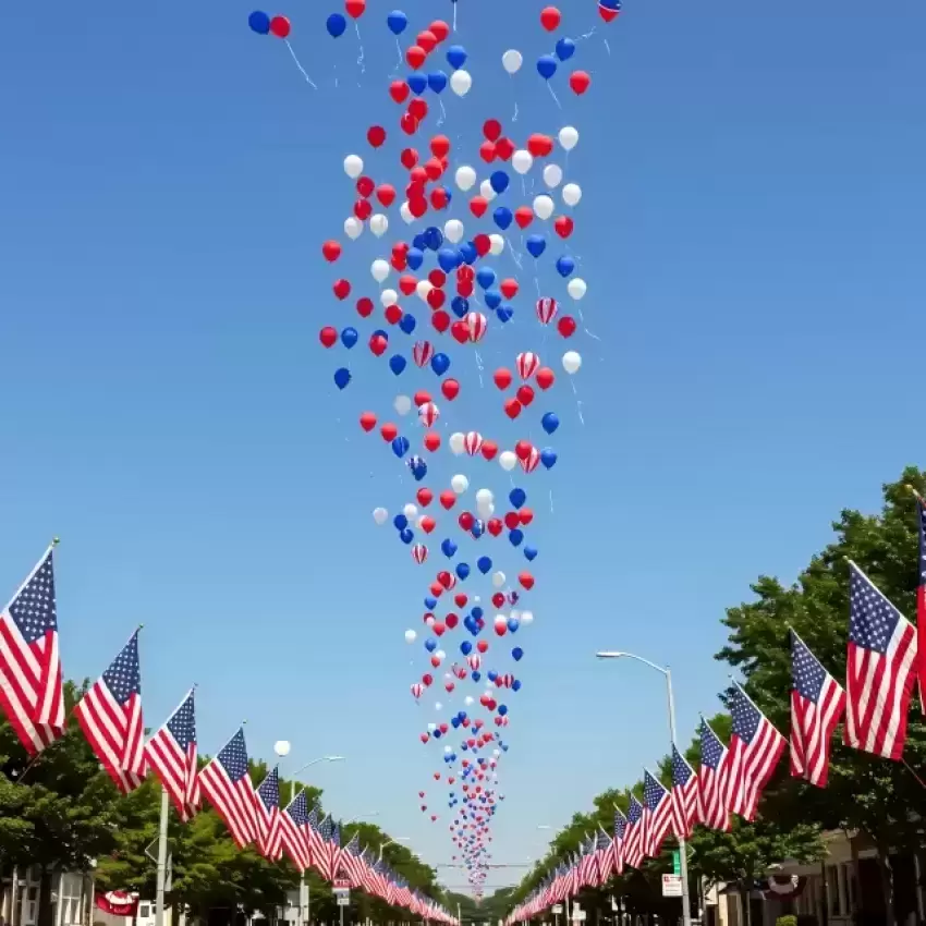 Balloons in the Sky Presidents Day Celebration