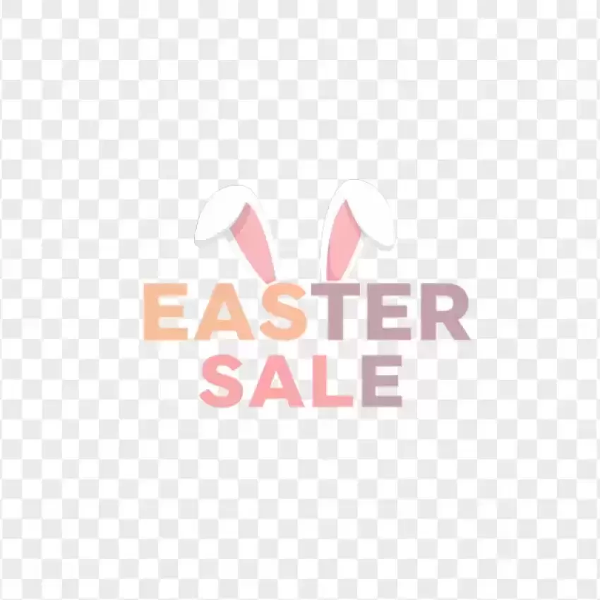 Minimalist Easter Sale Typography Design