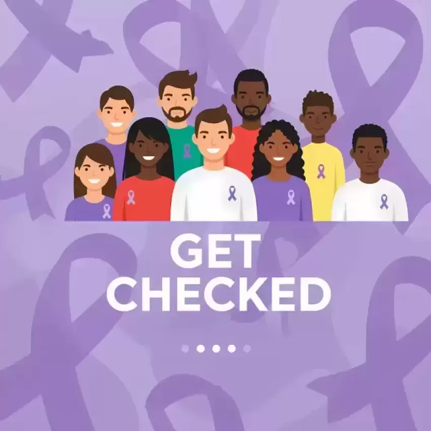 Get Checked Cancer Screening Awareness Design