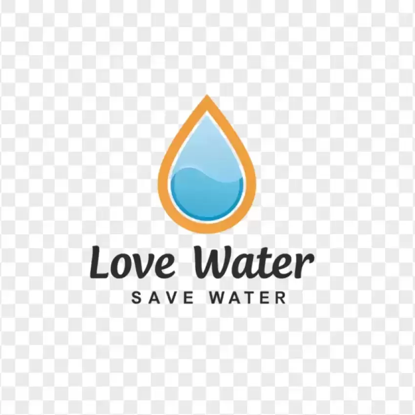 Love Water Save Water Campaign PNG