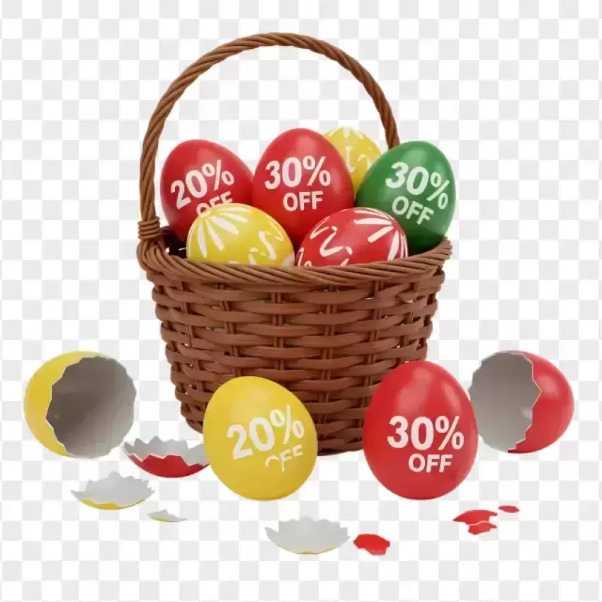 Easter Sale 30% Discount Egg Basket