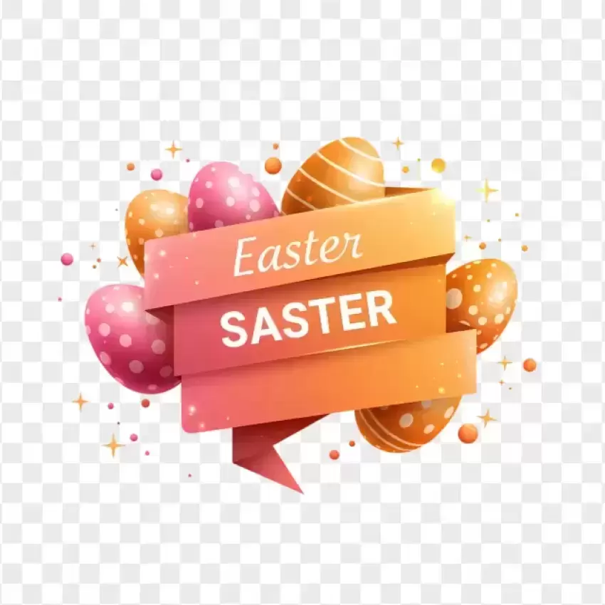 Easter Saster Discount Tag Design