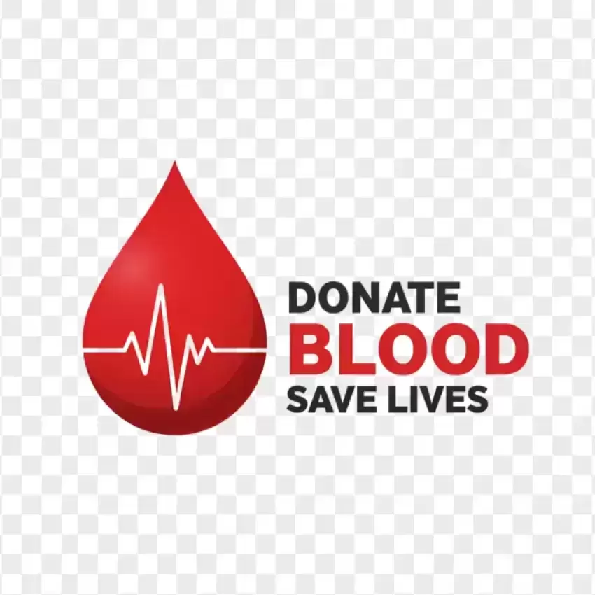 Donate Blood Save Lives Awareness Poster PNG