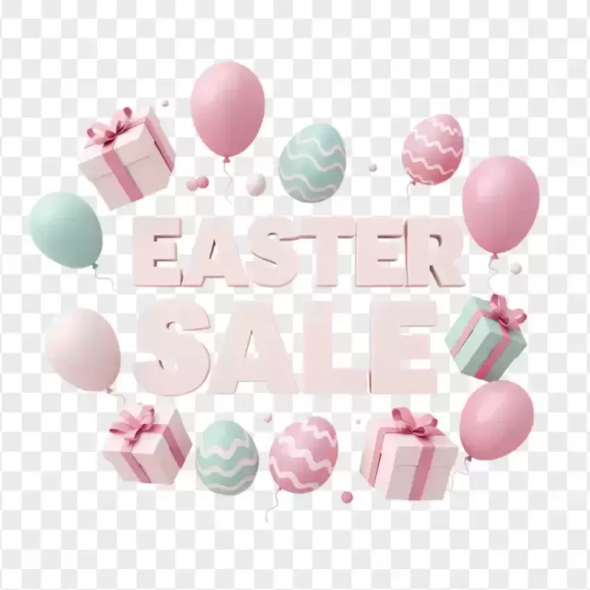 Easter Sale Pastel Egg Decoration