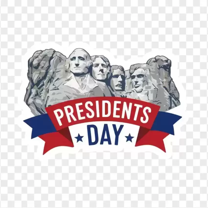 Mount Rushmore Presidents Day Celebration PNG