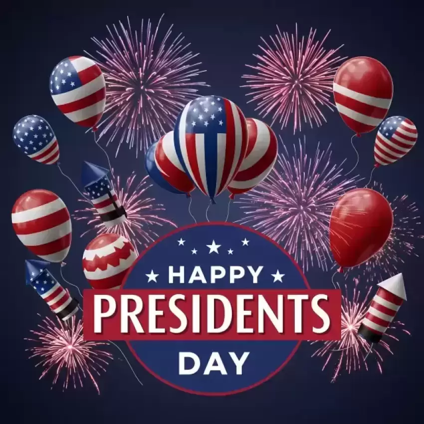 Presidents Day Fireworks USA Theme