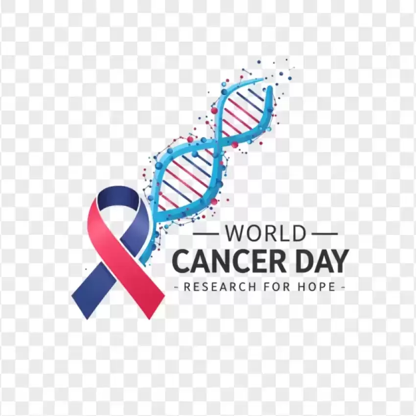 DNA Ribbon World Cancer Research PNG