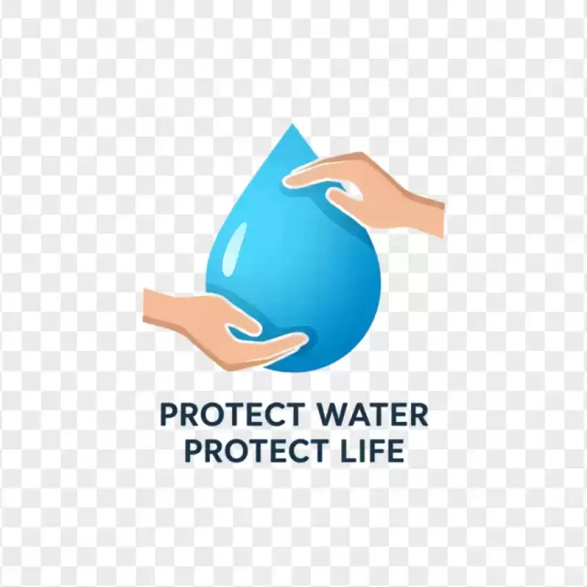 Protect Water Protect Life Logo Transparent PNG