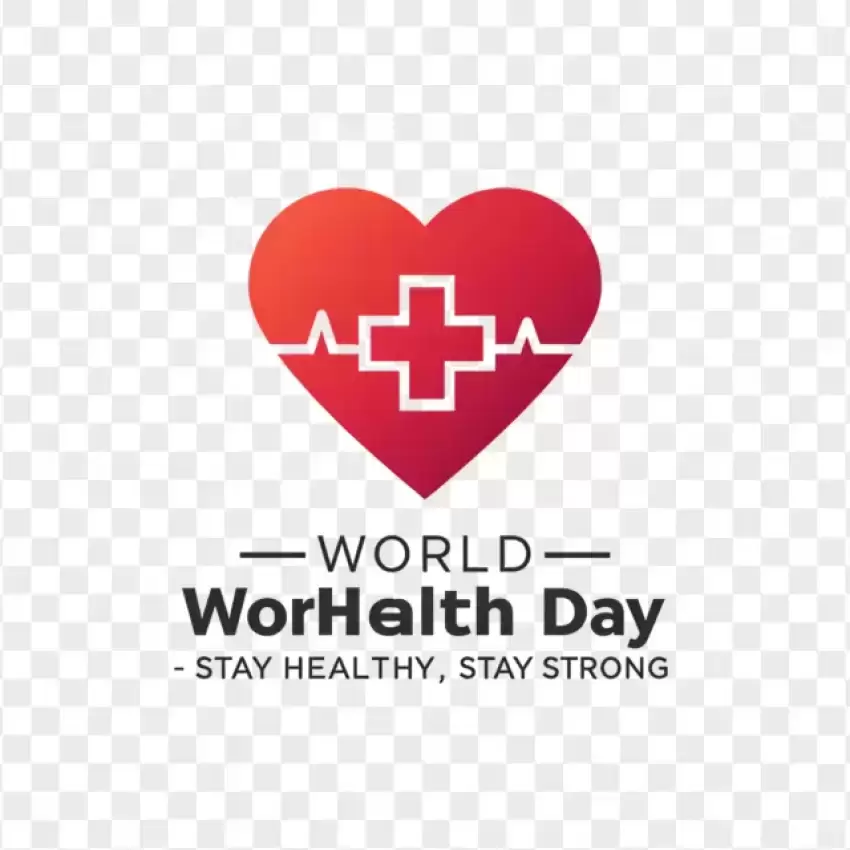 World Health Day Medical Heart Logo PNG