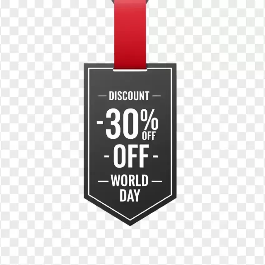 World Book Day 30% Off Discount Tag