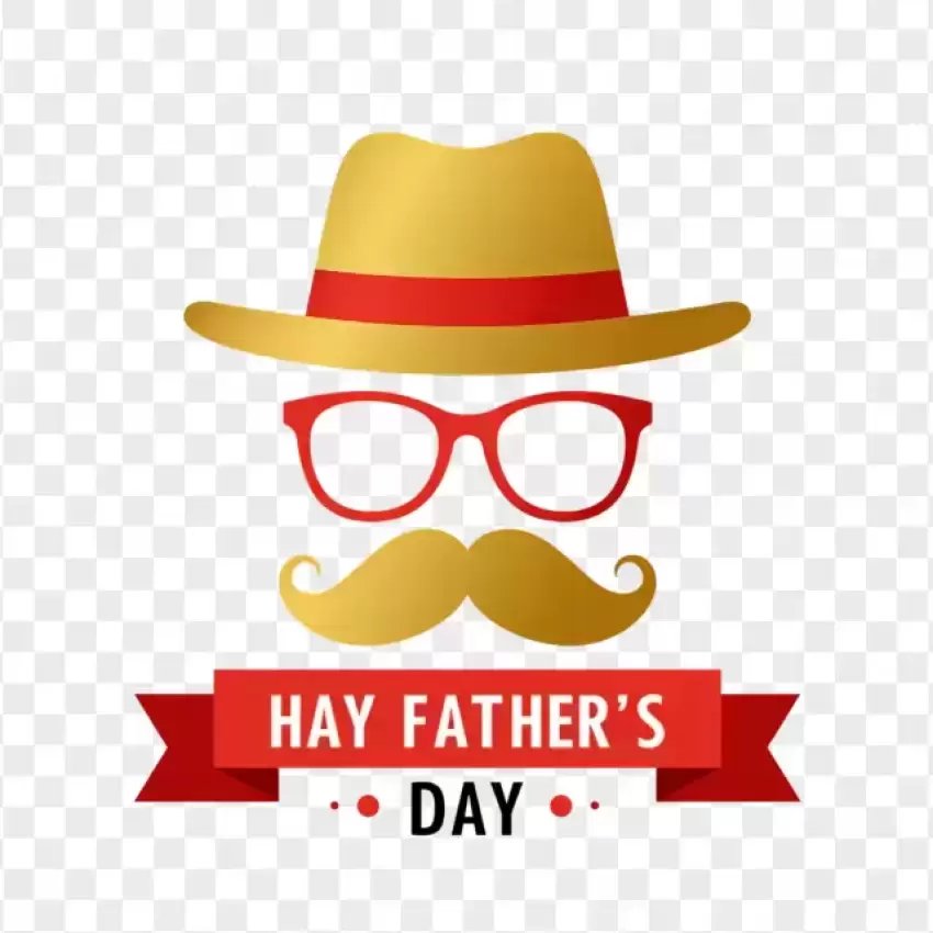 Happy Father's Day with Cowboy Hat PNG