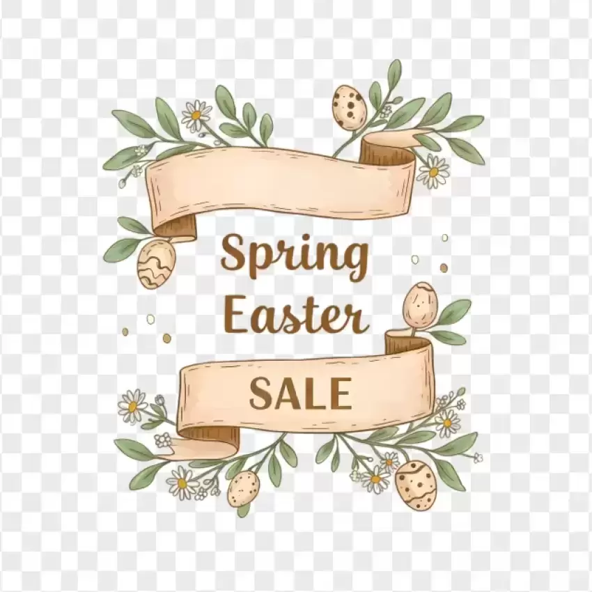 Spring Easter Sale Rustic Decorative Design