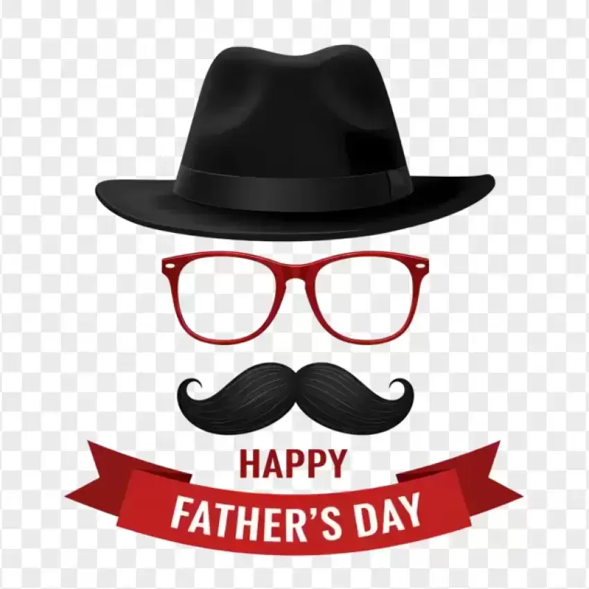 Vintage Gentleman Happy Father's Day PNG