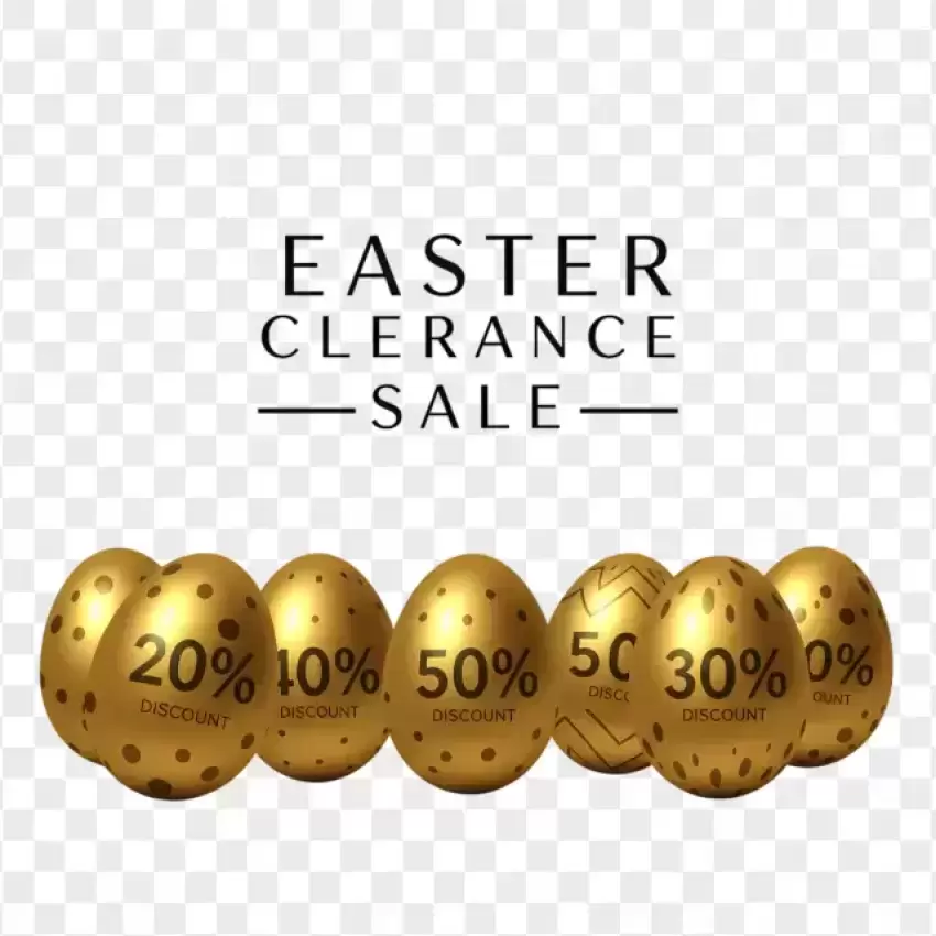 Easter Clearance Sale Golden Egg Discount