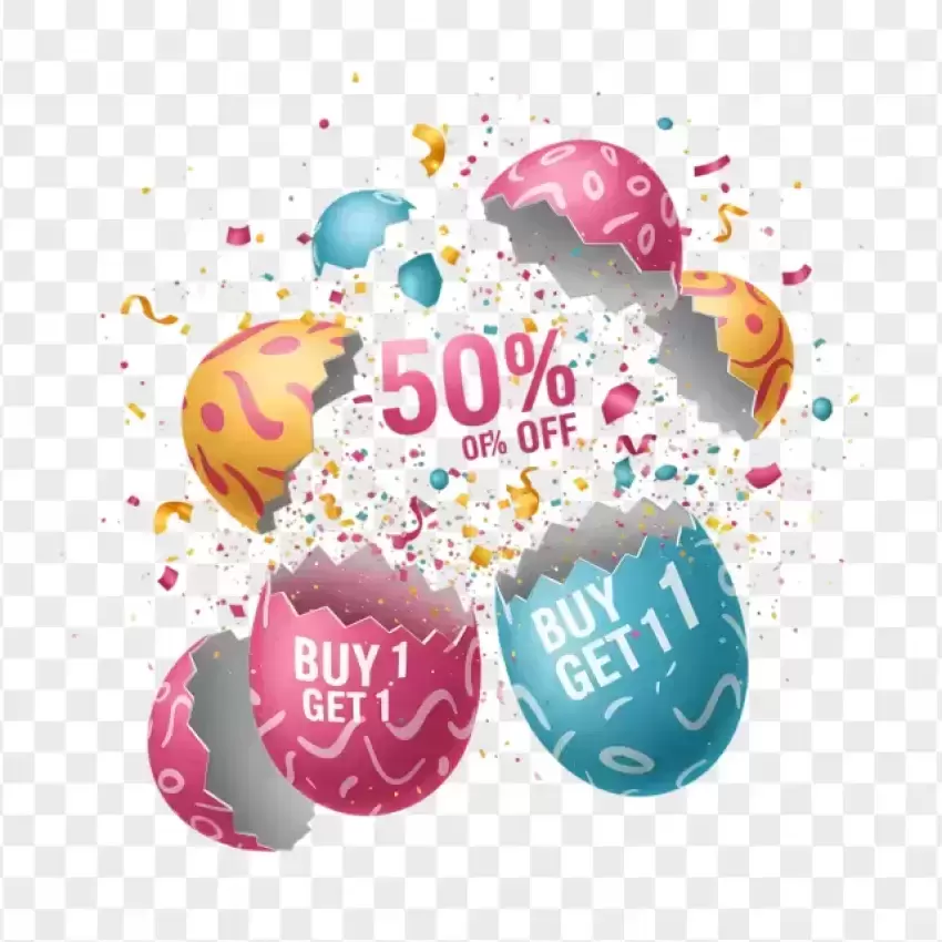 Easter Sale Buy One Get One Free Promotion