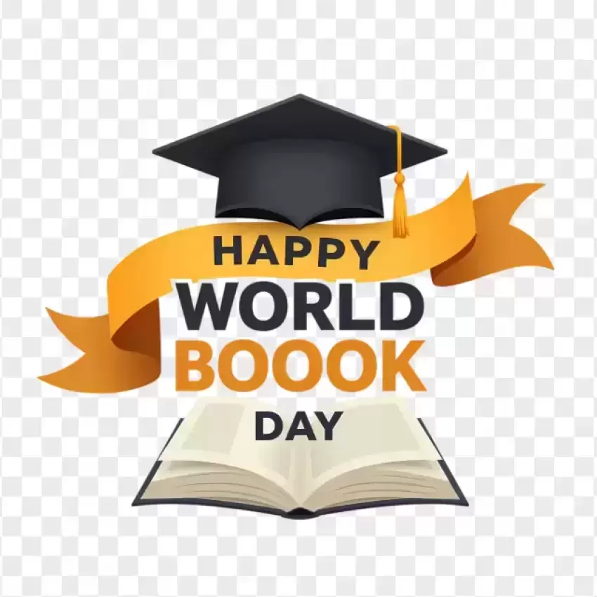 Happy World Book Day Ribbon Banner Design