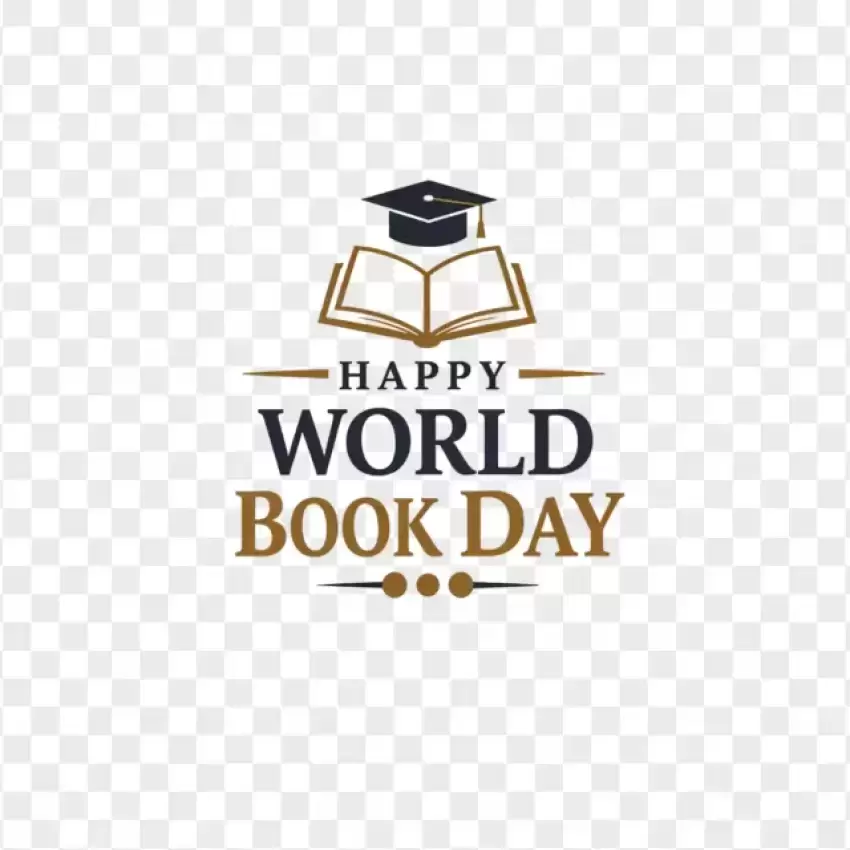 Happy World Book Day Elegant Typography