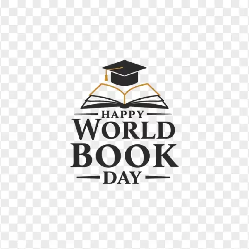 Happy World Book Day Logo PNG