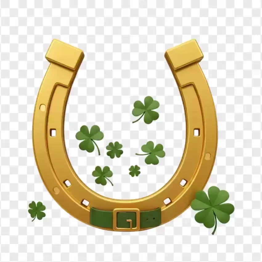 Lucky Golden Horseshoe PNG