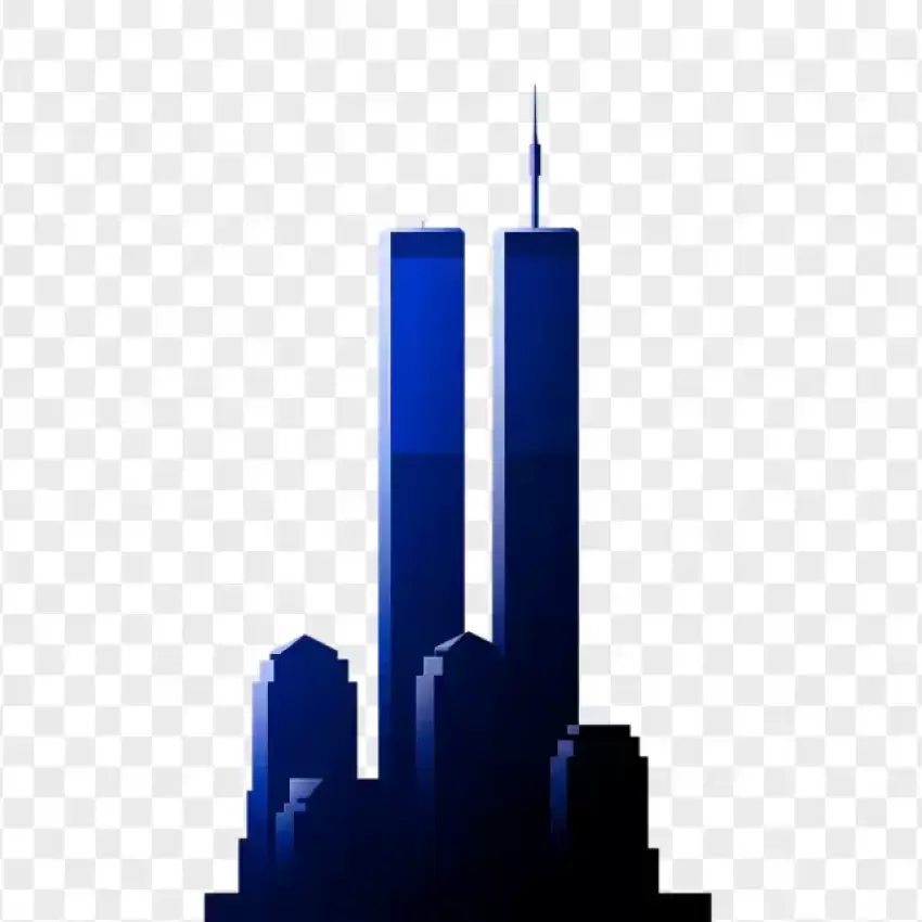 Twin Towers Memorial Silhouette PNG