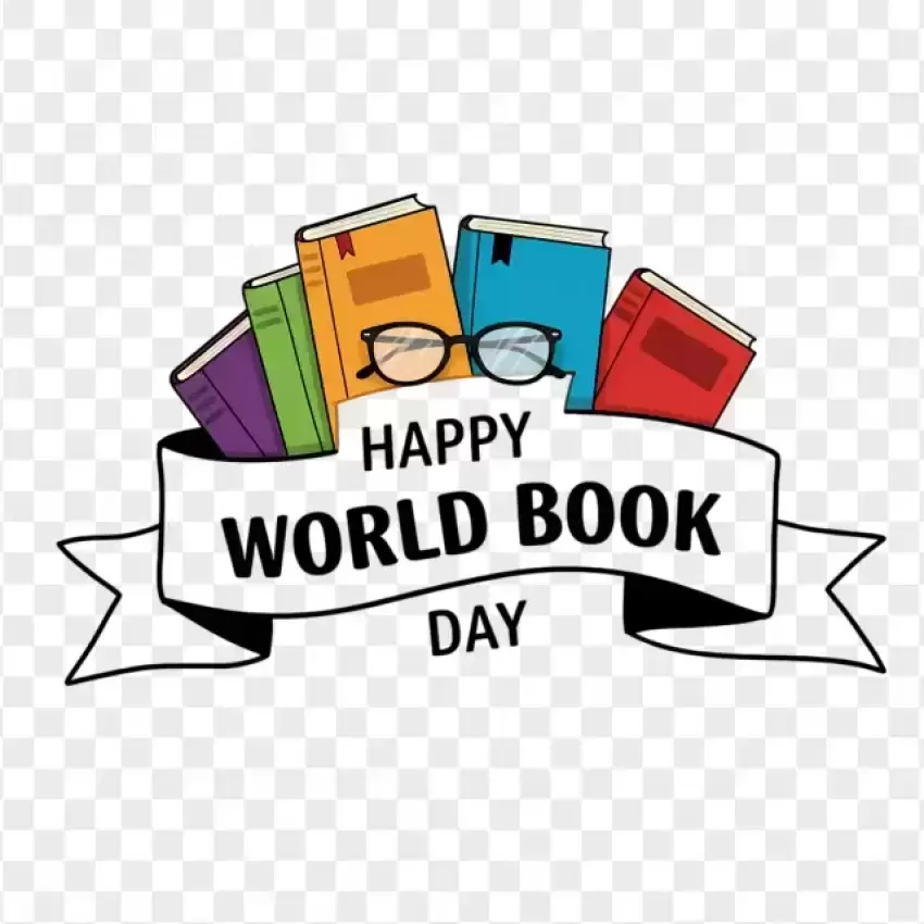 Happy World Book Day Minimalist Banner