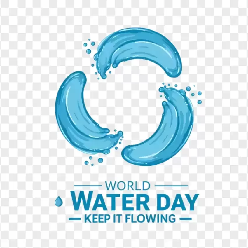 World Water Day Keep It Flowing Transparent PNG