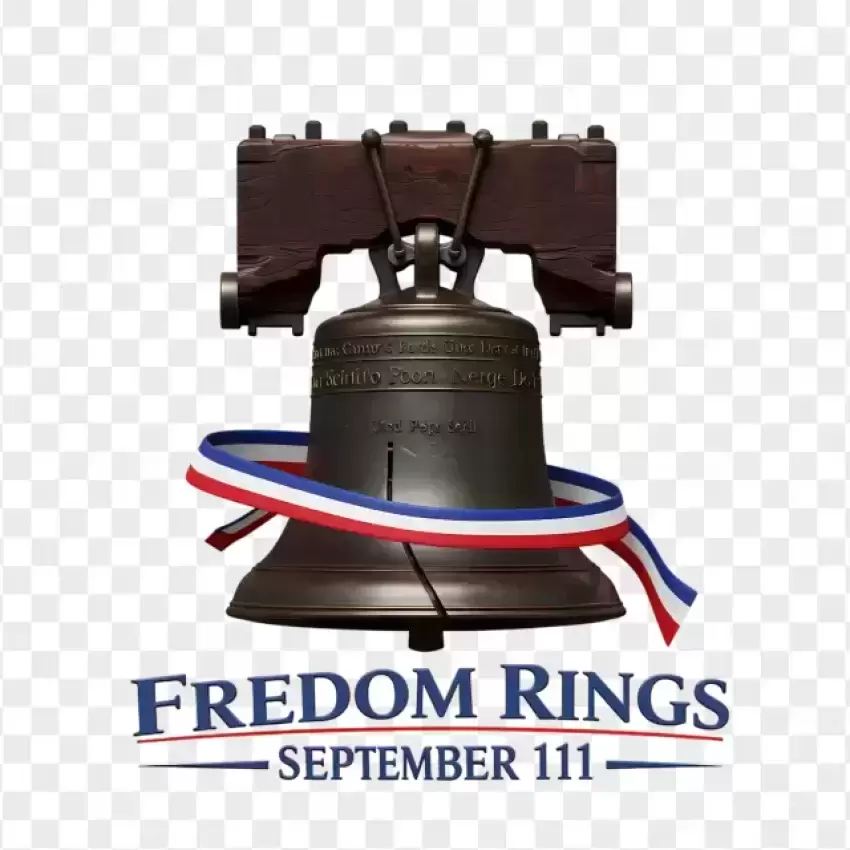 Freedom Rings September 11 Bell Tribute PNG