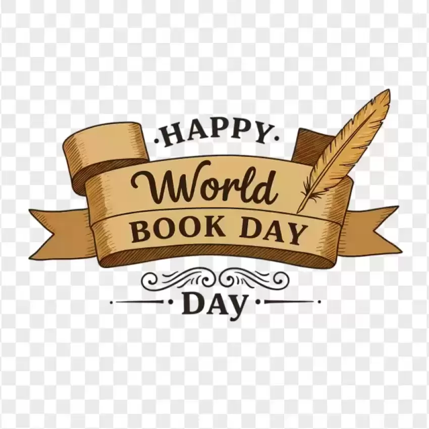 Happy World Book Day Elegant Banner Illustration