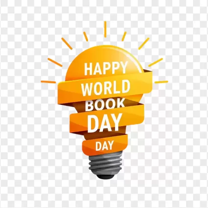 Happy World Book Day Bright Sun Illustration