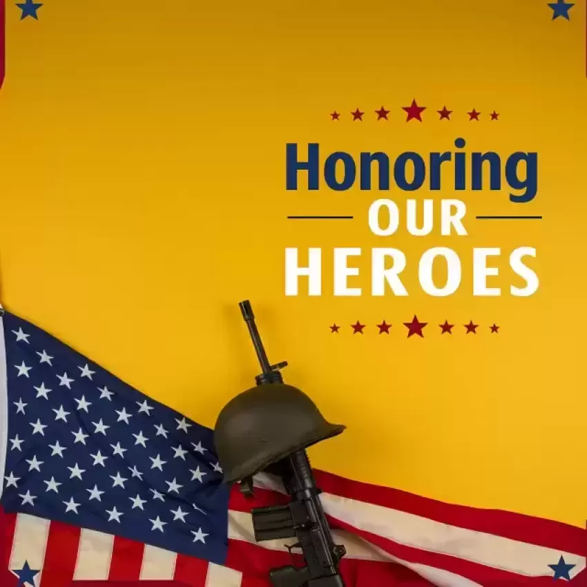 Honoring Our Heroes Memorial Day Tribute Background