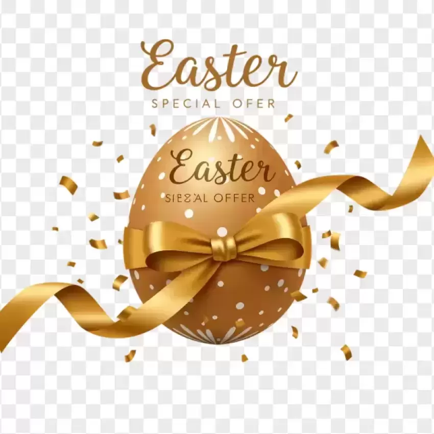 Golden Easter Egg Luxury Design