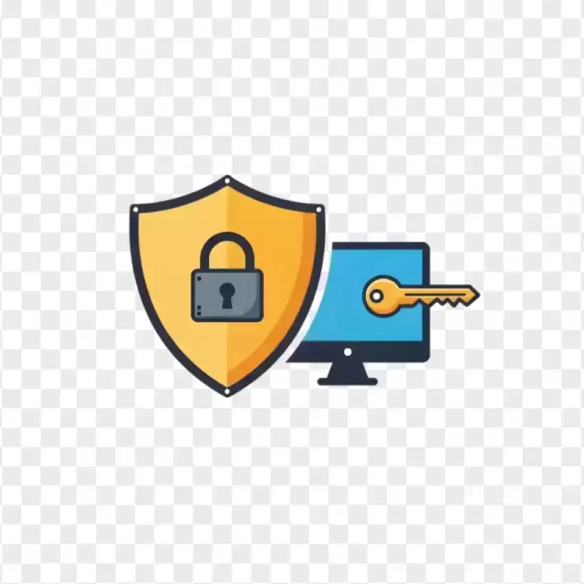 Shield and Computer Security Protection PNG