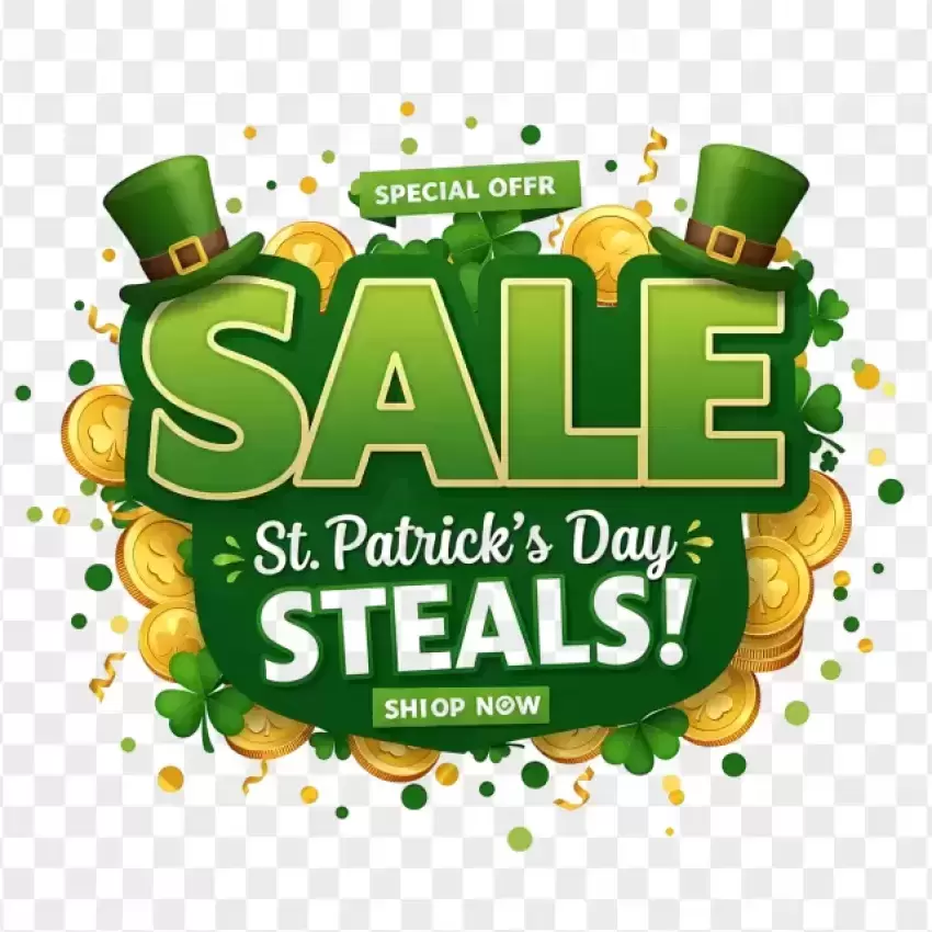 St. Patrick's Day Steals Special Offer PNG