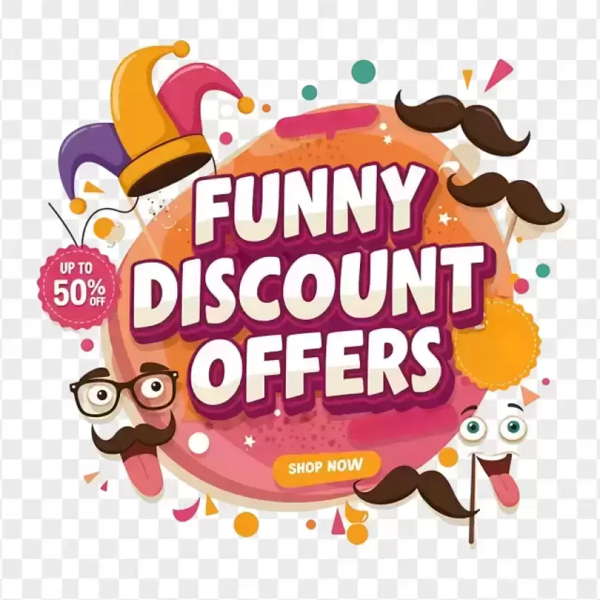 Funny Discount Offers April Fools' Day PNG