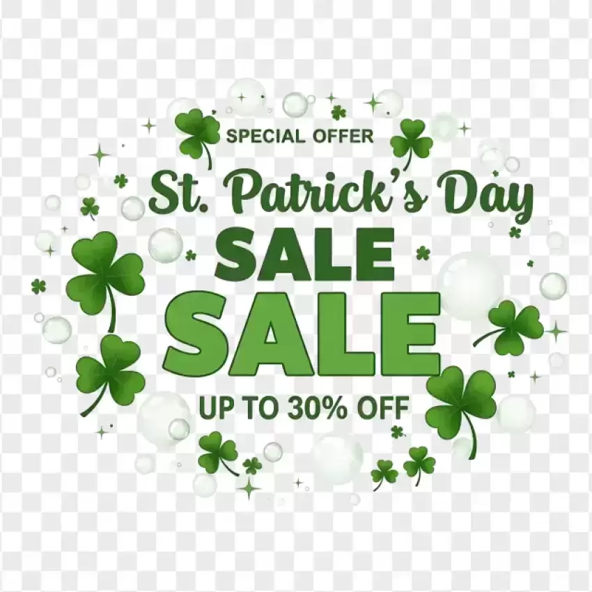 Special Offer St. Patrick's Day Sale PNG