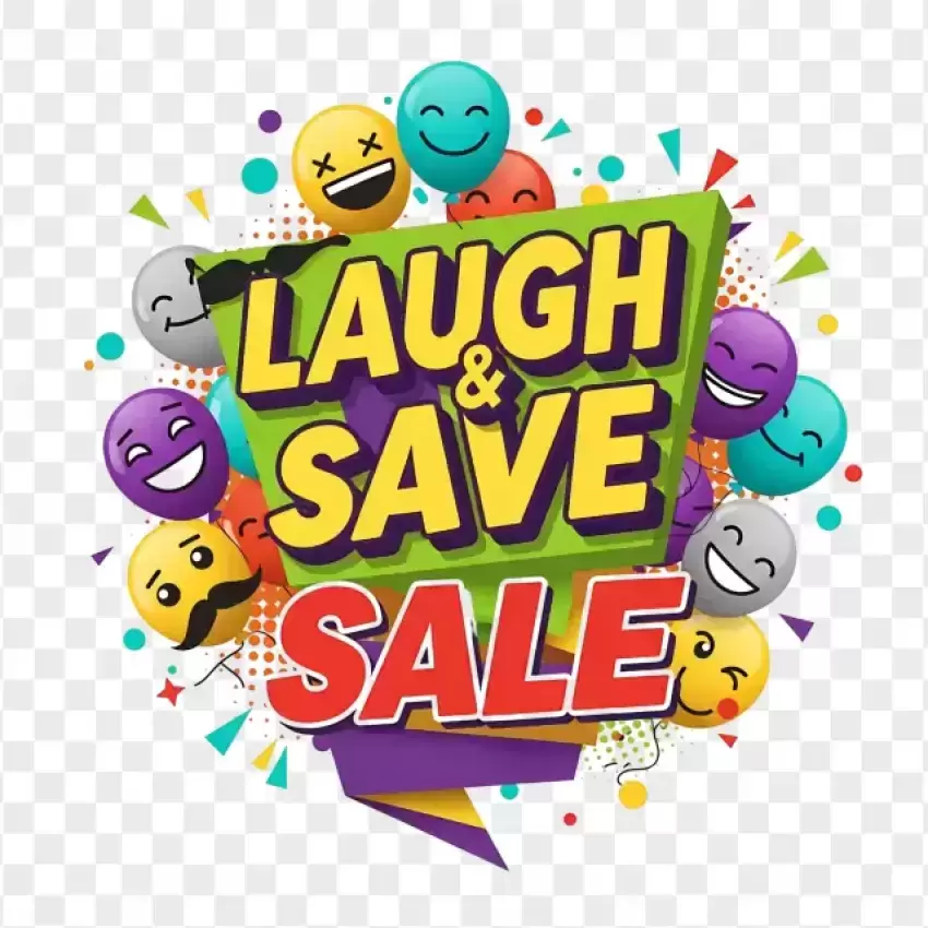 Laugh and Save Sale Funny April Fools' Day Offer