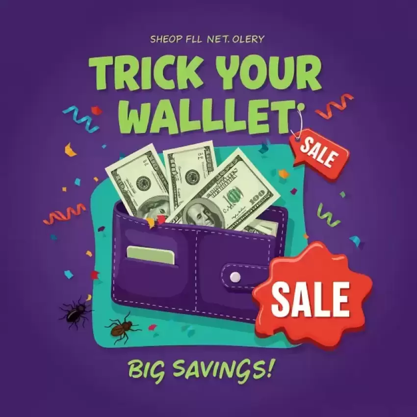 Trick Your Wallet Funny Money Savings Design