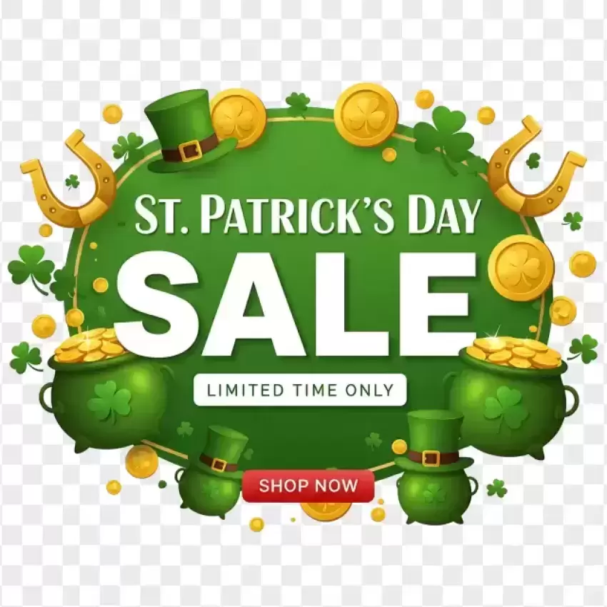 Limited Time St. Patrick's Day Sale PNG