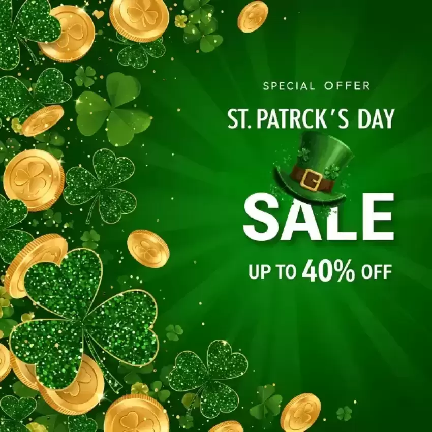 St. Patrick's Day Sale Up to 40% Off Card