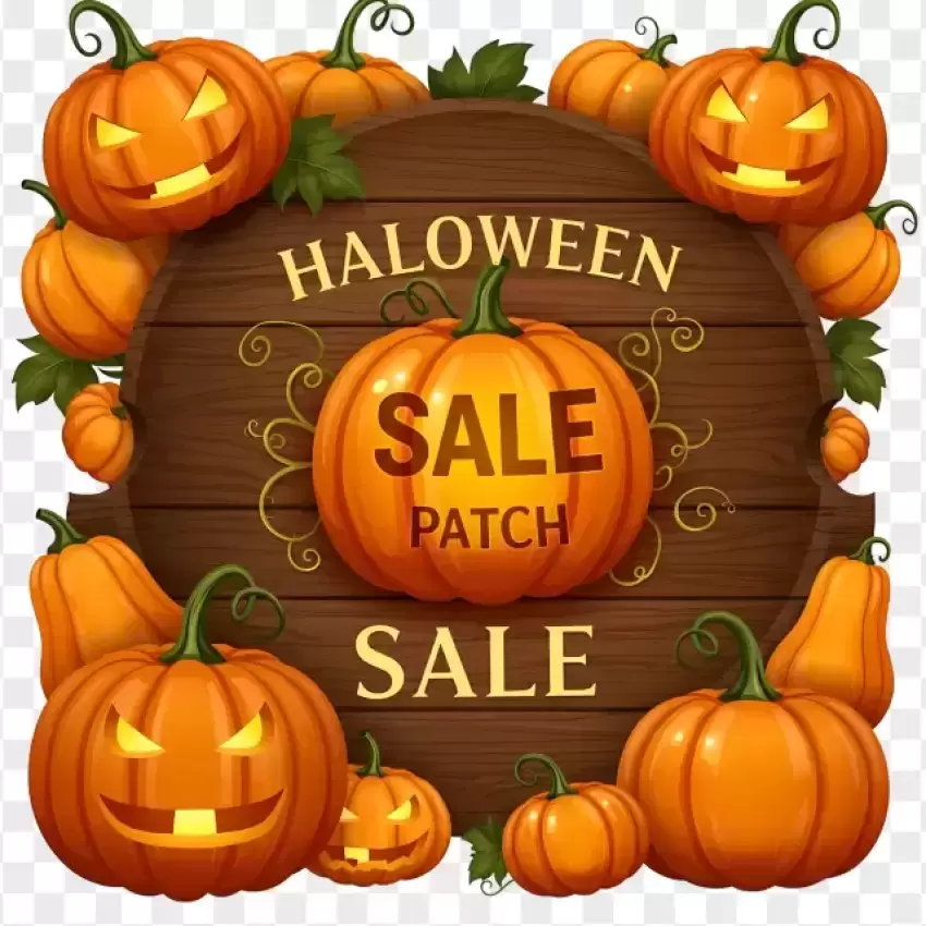 Halloween Sale Patch Png