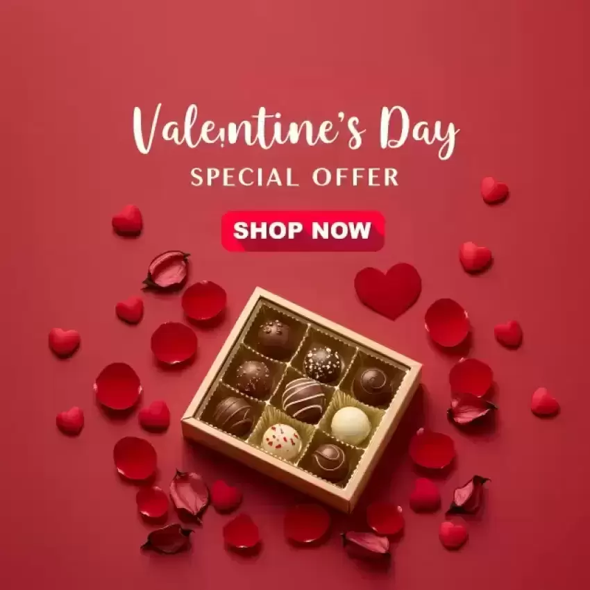 Valentine's Day Special Offer Chocolate Box PNG