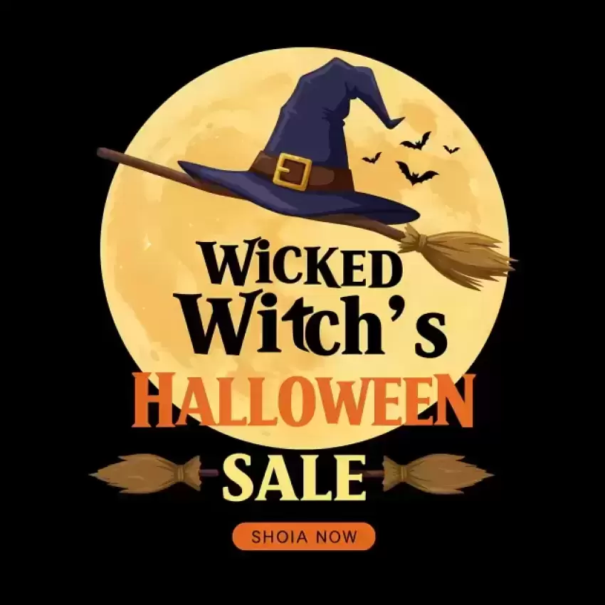 Wicked Witch's Halloween Sale Banner